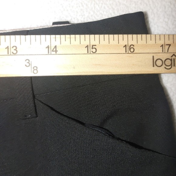 GAP Women's Curvy Black Straight Leg Pants Size 10R Flat Front Stretch - Picture 6 of 8